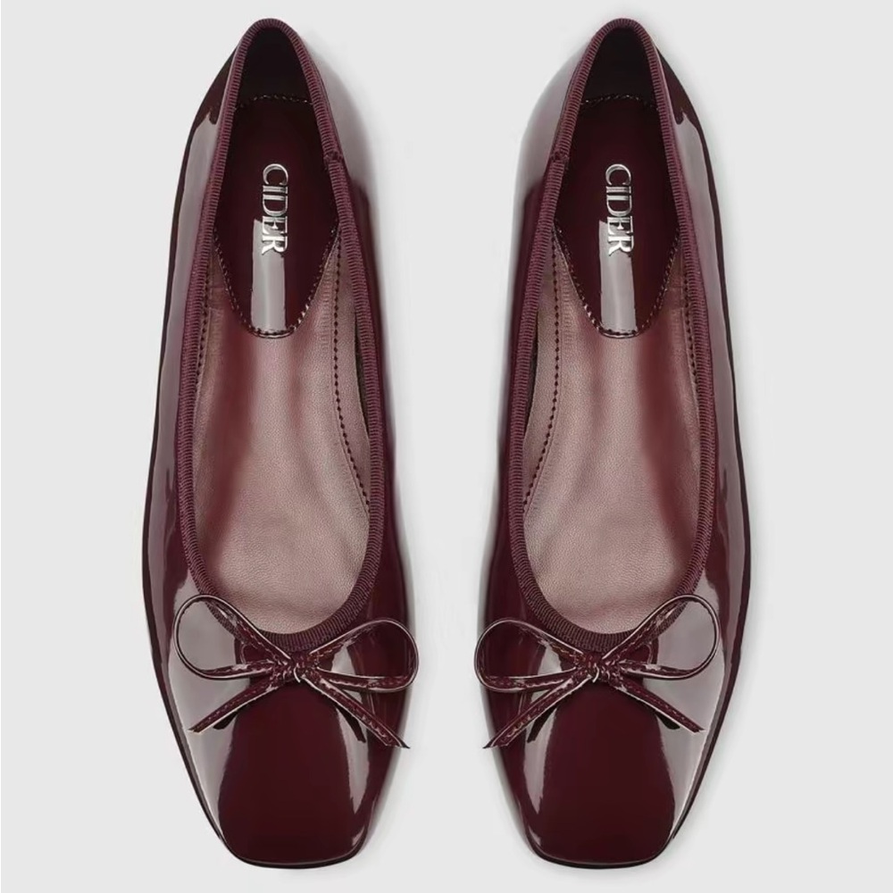 Burgundy Ballet Flats